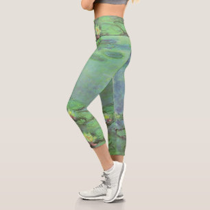 Wasserlilien von Claude Monet, Vintager Impression Capri Leggings
