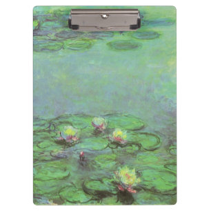 Wasserlilien von Claude Monet, Vintager Impression Klemmbrett