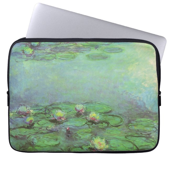 Wasserlilien von Claude Monet, Vintager Impression Laptopschutzhülle (Vorderseite)