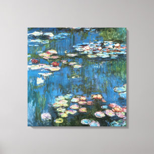 Wasserlilien von Claude Monet, Vintager Impression Leinwanddruck