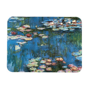 Wasserlilien von Claude Monet, Vintager Impression Magnet