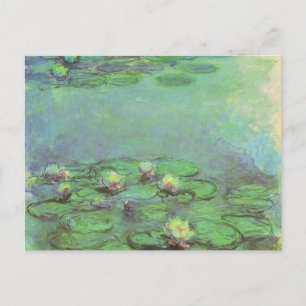 Wasserlilien von Claude Monet, Vintager Impression Postkarte