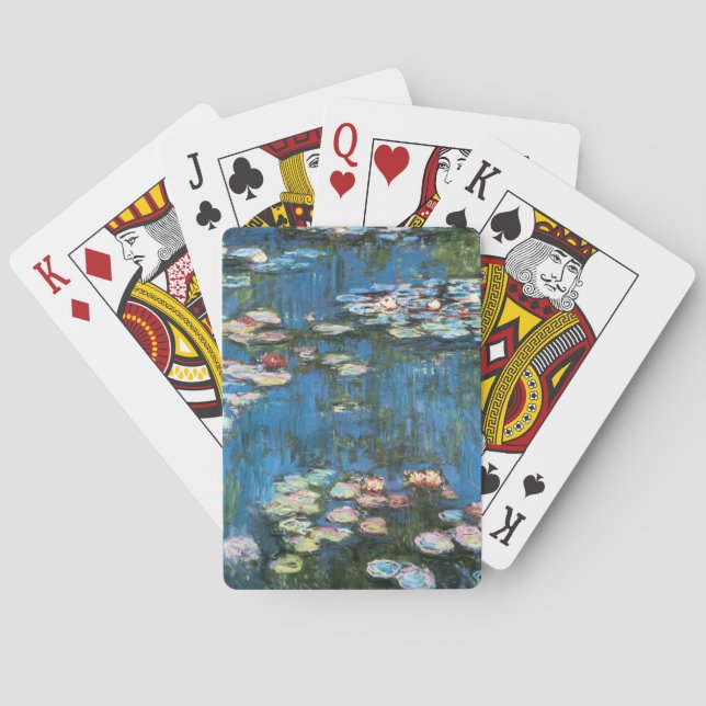 Wasserlilien von Claude Monet, Vintager Impression Spielkarten (Rückseite)