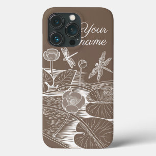 Wasserlilienbraun Case-Mate iPhone Hülle