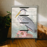 Wasserliliensee Graue Herberge Vintage Decoupage Seidenpapier<br><div class="desc">Rechts für Türen. 1 von 2 koordinierenden Bildern. Dies ist ein vertikales Design, das in einem passenden Design zusammengesetzt ist und zwei große Türen oder eine große Oberfläche erzeugt. Das Design ist auf einem rustikalen, cremefarbenen weißen Crackle lackiert, verwittert Hintergrund, dass auch botanische Buchcover ephemera hat. Eine Mischung aus Vintag...</div>