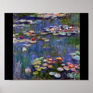 Wasserliliensee, Monet Poster
