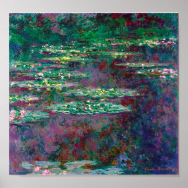 Wasserliliensee, Monet Poster