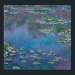 Wasserliliensee, Monet Poster<br><div class="desc">Oscar-Claude Monet (14. November 1840 - 5. Dezember 1926) war ein französischer Maler, Gründer des französischen Impressionistischen Gemäldes und beständiger und produktivster Praktizierer der Philosophie der Bewegung, seine Wahrnehmungen vor der Natur zu äußern, insbesondere in Bezug auf die Putz-Landschaftsmalerei. Der Begriff "Impressionismus" leitet sich aus dem Titel seines Gemäldes Impression,...</div>