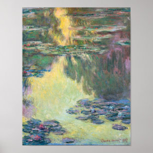 Wasserliliensee, Monet Poster
