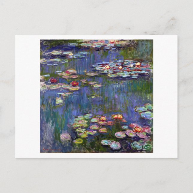 Wasserliliensee, Monet Postkarte (Vorderseite)