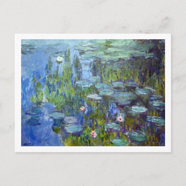 Wasserliliensee, Monet Postkarte (Vorderseite)