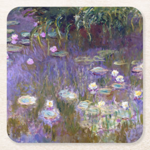 Wasserliliensee, Monet Rechteckiger Pappuntersetzer