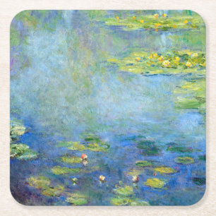 Wasserliliensee, Monet Rechteckiger Pappuntersetzer