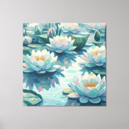 Wasserliliken Leinwanddruck