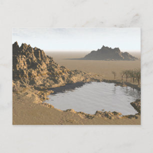 Wasserloch Postkarte