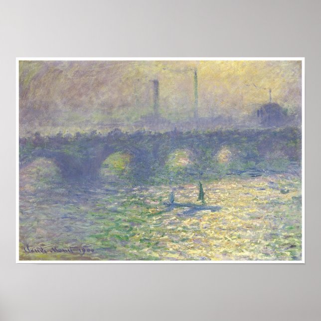 Wasserloo-Brücke, 1899-1900 Poster (Vorne)