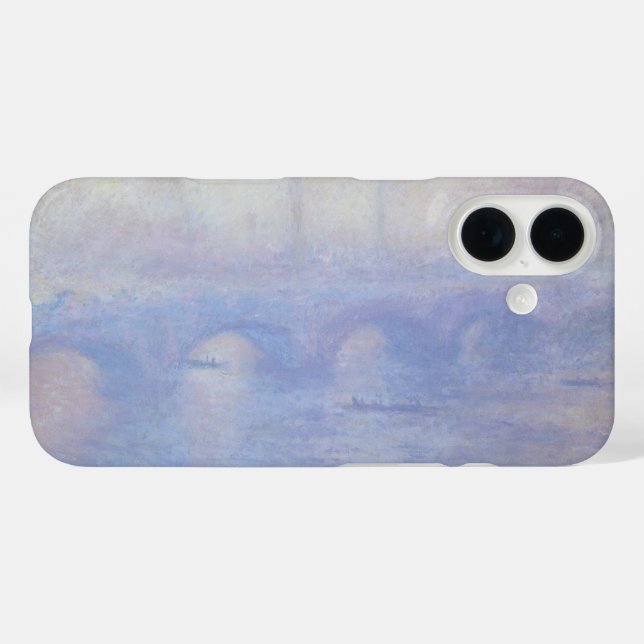 Wasserloo-Brücke, Nebeleffekt von Claude Monet Case-Mate iPhone Hülle (Rückseite (Horizontal))