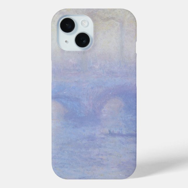 Wasserloo-Brücke, Nebeleffekt von Claude Monet Case-Mate iPhone Hülle (Rückseite)