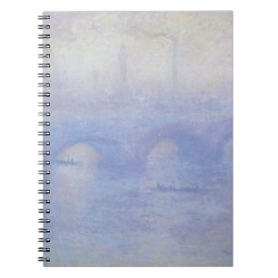 Wasserloo-Brücke, Nebeleffekt von Claude Monet Notizblock