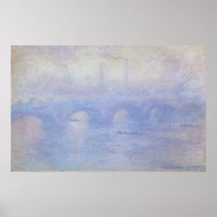 Wasserloo-Brücke, Nebeleffekt von Claude Monet Poster