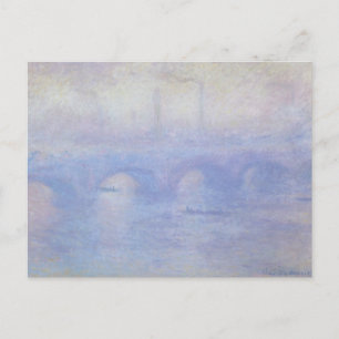 Wasserloo-Brücke, Nebeleffekt von Claude Monet Postkarte