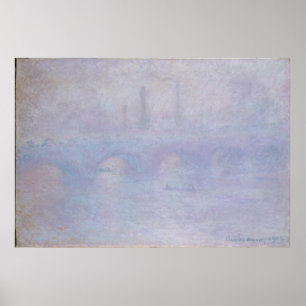 Wasserloo-Brücke. Nebelwirkung Poster