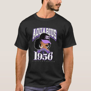 Wassermann 1956 Melanin Königin Sternzeichen Eigen T-Shirt
