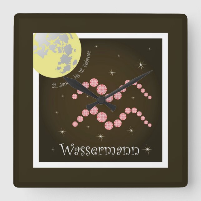 Wassermann 21. Januar bis 18. Februar Uhr (Vorderseite)