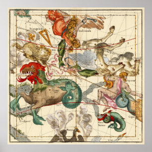 Wassermann, Andromeda, Pegasus, Phoenix und andere Poster