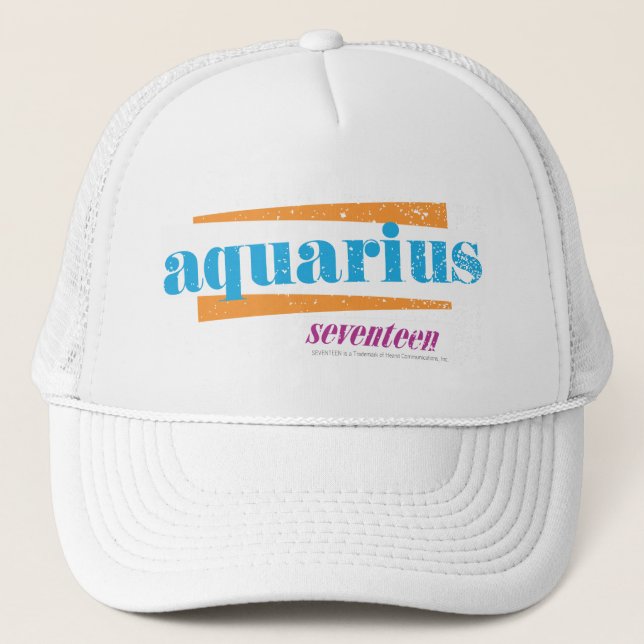 Wassermann-Aqua Truckerkappe (Vorderseite)
