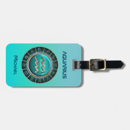 Wassermann - das Wasser-Träger-Tierkreis-Symbol Gepäckanhänger