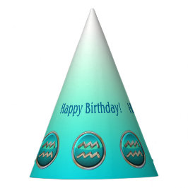 Wassermann - das Wasser-Träger-Tierkreis-Zeichen Partyhütchen