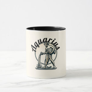 Wassermann der Wassermann Vintage Tierkreiszeichen Tasse