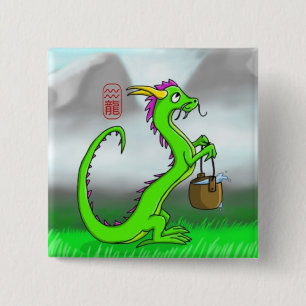 Wassermann/Drache Button