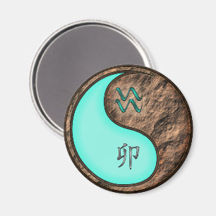 Wassermann & Erde-Hase Magnet