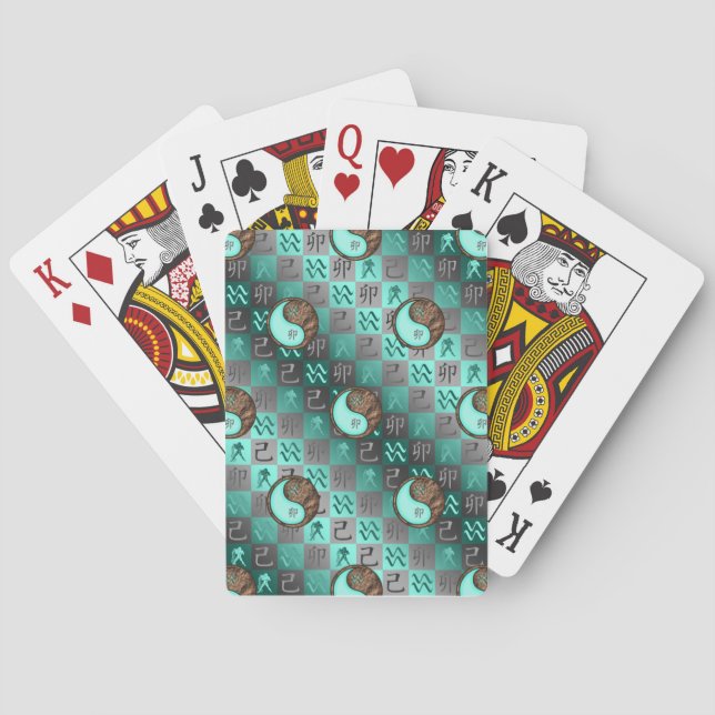 Wassermann & Erdhase Spielkarten (Rückseite)