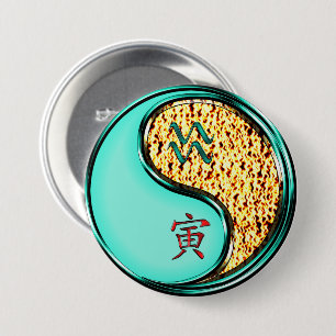 Wassermann & Feuer Tiger Button