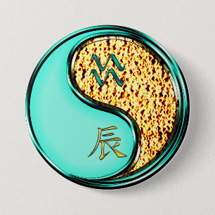 Wassermann & Feuerdrache Button