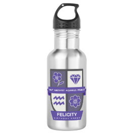 Wassermann-Geburtstags-Emblem™ für 1.-18. Februar Edelstahlflasche