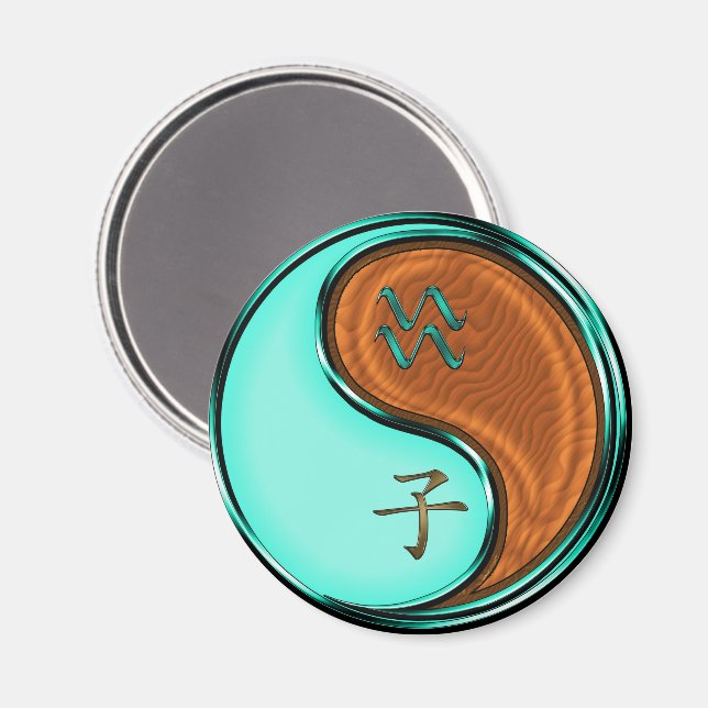 Wassermann & Holzratte Magnet (Vorderseite/Rückseite)