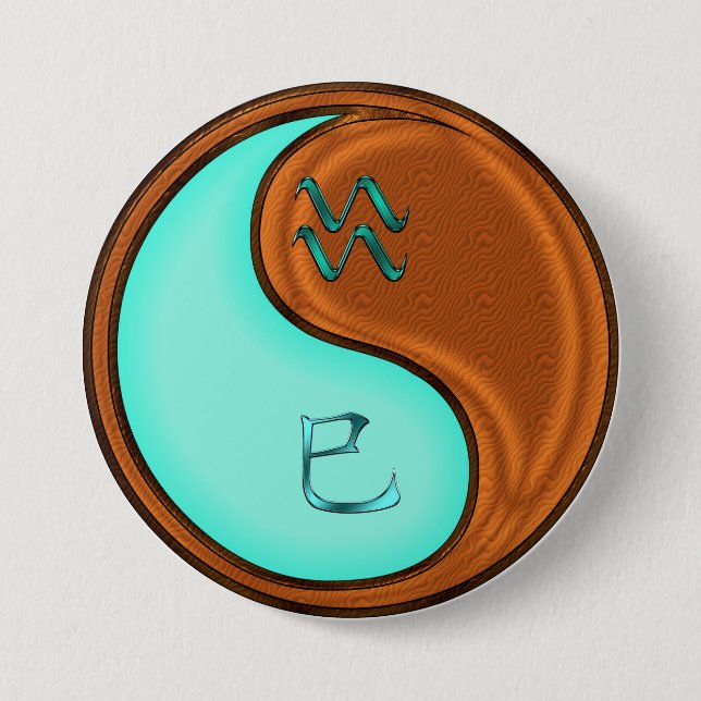 Wassermann & Holzschlange Button (Vorderseite)