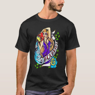 Wassermann-Horoskop Sternzeichen Astrologie Vintag T-Shirt