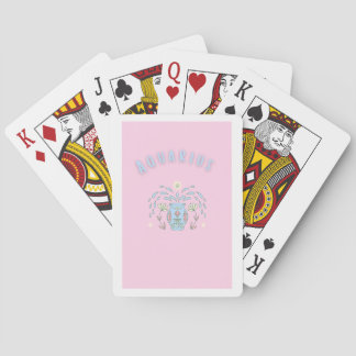 Wassermann in Rosa, Sternzeichen, Sternzeichen-Dru Spielkarten