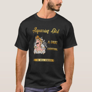 Wassermann Mädchen Geburtstag Königin Sternzeichen T-Shirt