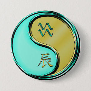 Wassermann & Metalldrache Button