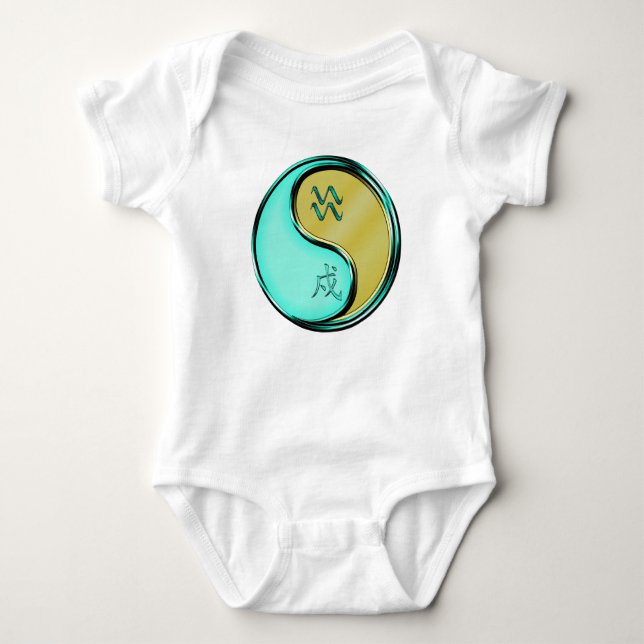 Wassermann & Metallhund Baby Strampler (Vorderseite)