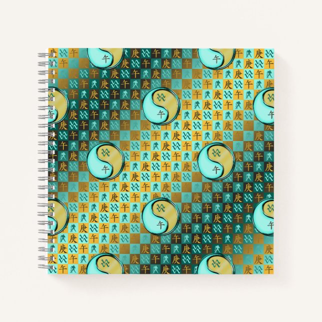 Wassermann & Metallpferd Notizbuch (Vorderseite)
