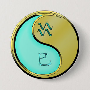 Wassermann & Metallschlange Button