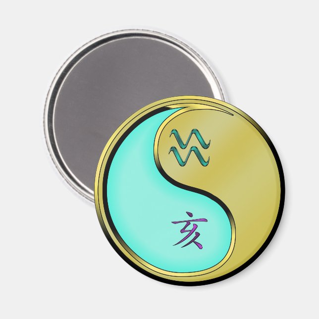 Wassermann & Metallschwein Magnet (Vorderseite/Rückseite)