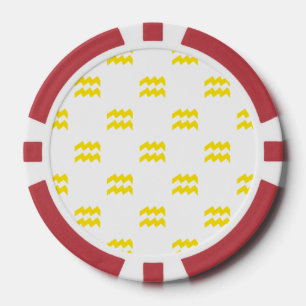 Wassermann-Muster Gelb Pokerchips